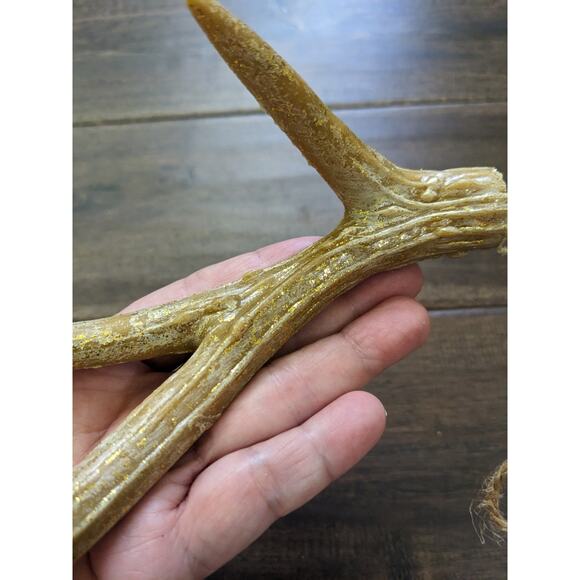 Woodland Holiday Antlers Set of 4 Christmas Ornament Decor New - Picture 5 of 6